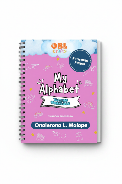 Alphabet Tracing Workbook Mockup